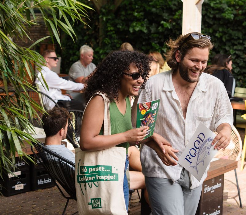 Route langs deelnemers in het centrum uit de Local Taste Beleving Breda 2026/2027