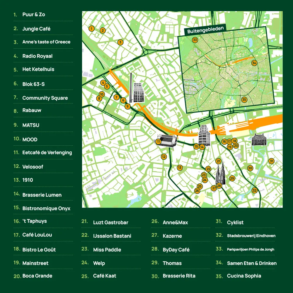 Plattegrond van de Local Taste Beleving Eindhoven 2026/2027